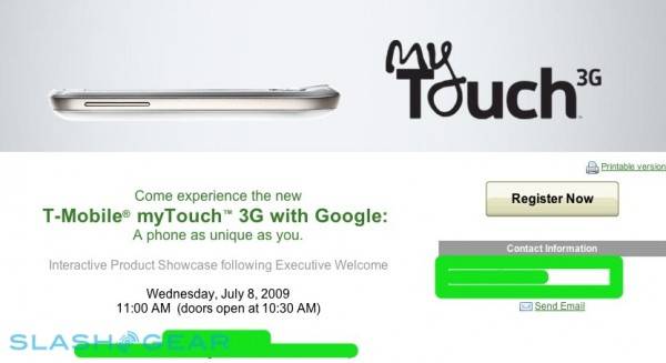 T-Mobile® myTouch™ 3G with Google Media Event - Summary - powered by RegOnline-r3media T-Mobile® myTouch™ 3G with Google Media Event - Summary - powered by RegOnline-r3media
