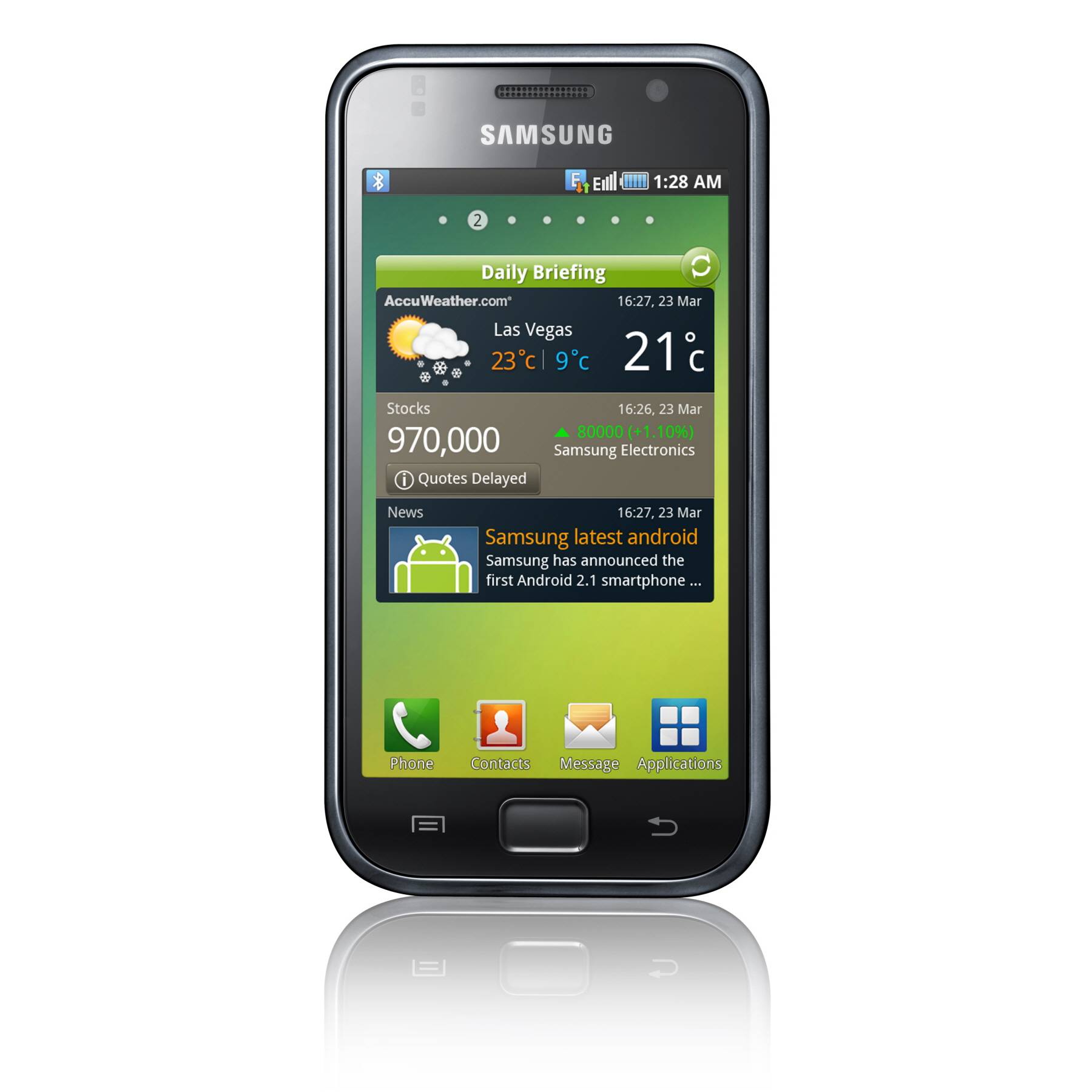 Samsung Galaxy S: Official, Android 2.1, and 4-Inch Super AMOLED ...
