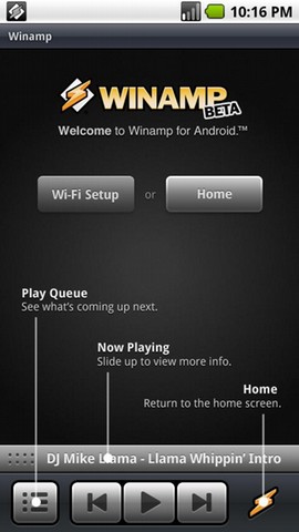 winamp for android phones