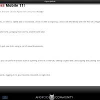 Opera Mobile Welcome