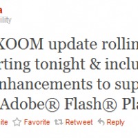 Xoom update Twitter
