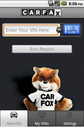 Carfax Android app allows access to Carfax account from anywhere