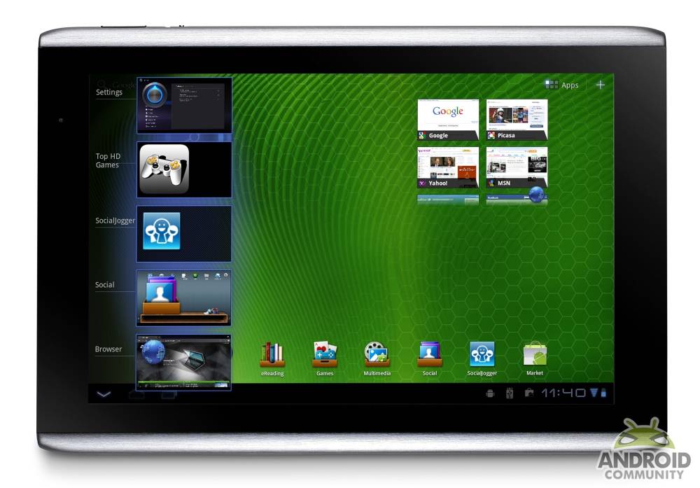 Acer a500 обновление до android 4