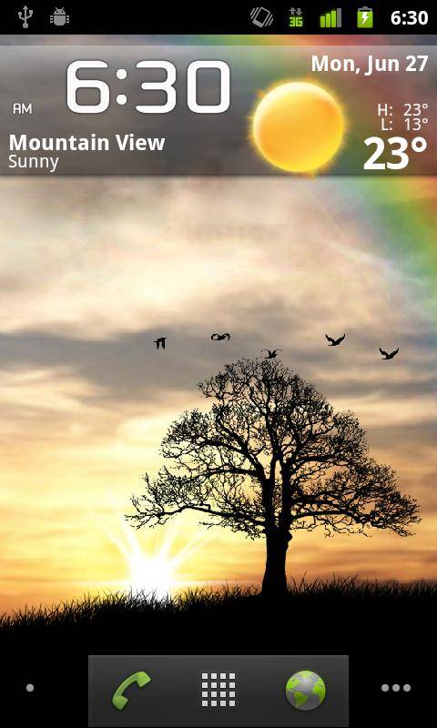 Sun Rise Live Wallpaper, Even the birds enjoy the sunshine! - Android  Community