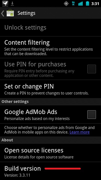 Android Market Version 3.3.11 Rolling Out With New Settings, And.