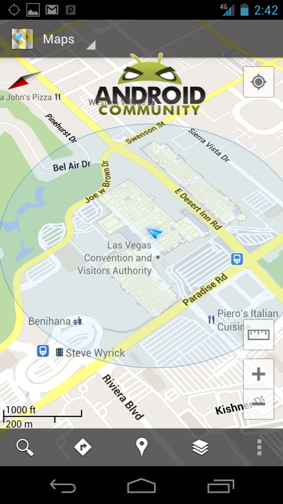 Navigate through CES with Google Maps Android Community