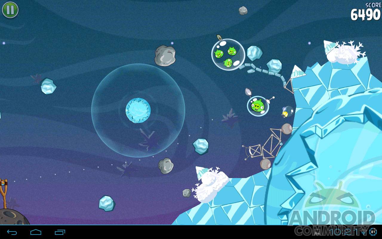 angry birds space wallpaper ice bird