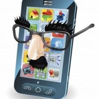 10099705-mobile-phone-with-disguise-on-concept-for-chipping-phone-or-cloning-sims-etc