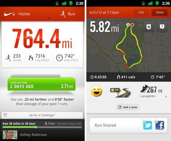 nike plus android