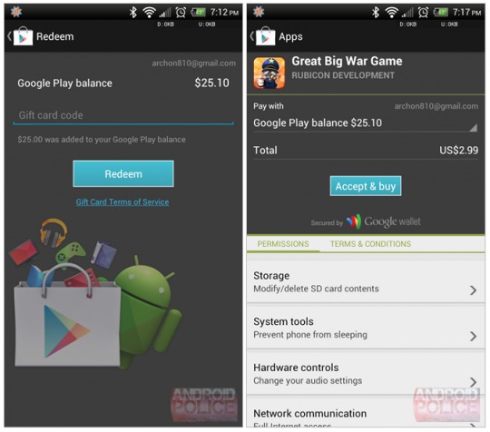 Google Play store gift cards expected to launch on August 26 - PhoneArena