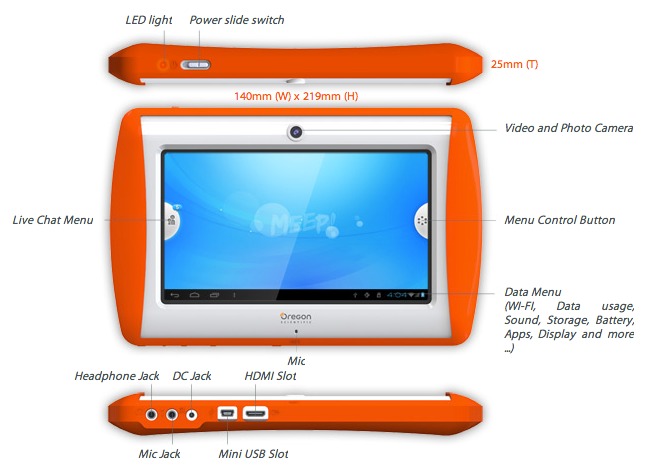 Oregon Scientific's MEEP! X2 kid-friendly tablet can be yours today for $150