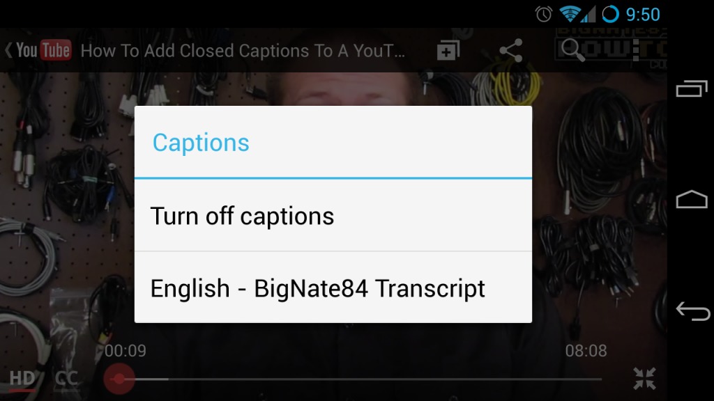 youtube automatic captions wrong language
