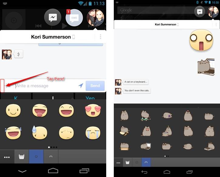 how to turn on chat heads in messenger android