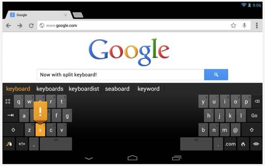 Android 用 Swype キーボードを使って速く入力する方法