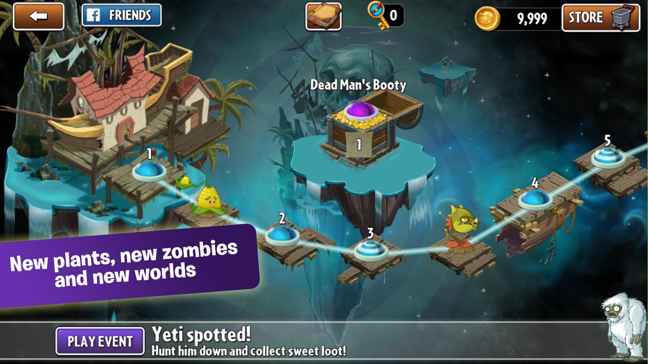 Plants Vs. Zombies 2 update turns the world upside down with new