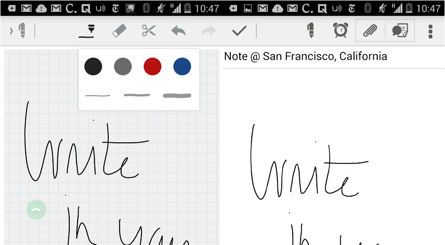 evernote handwriting windows