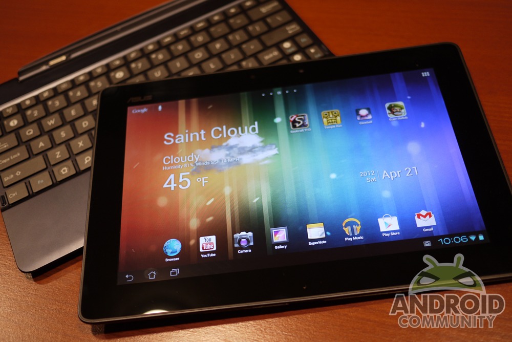 Asus transformer pad tf300t как включить