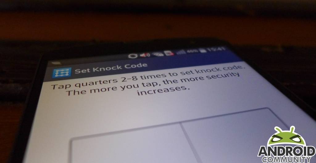 LG G Pro 2 setting up and using Knock Code Android Community