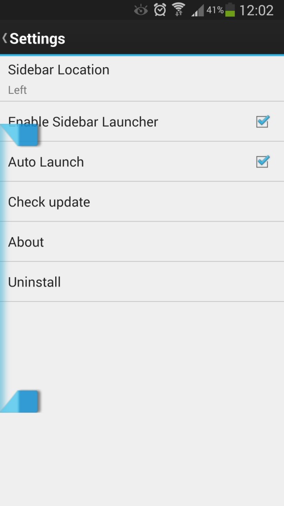 Sidebar Launcher keeps your favorite actions just a swipe away