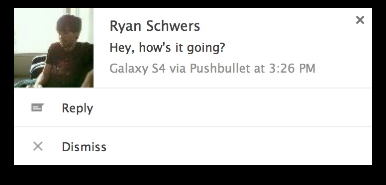 pushbullet sms