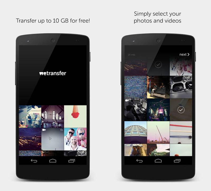 wetransfer iphone app