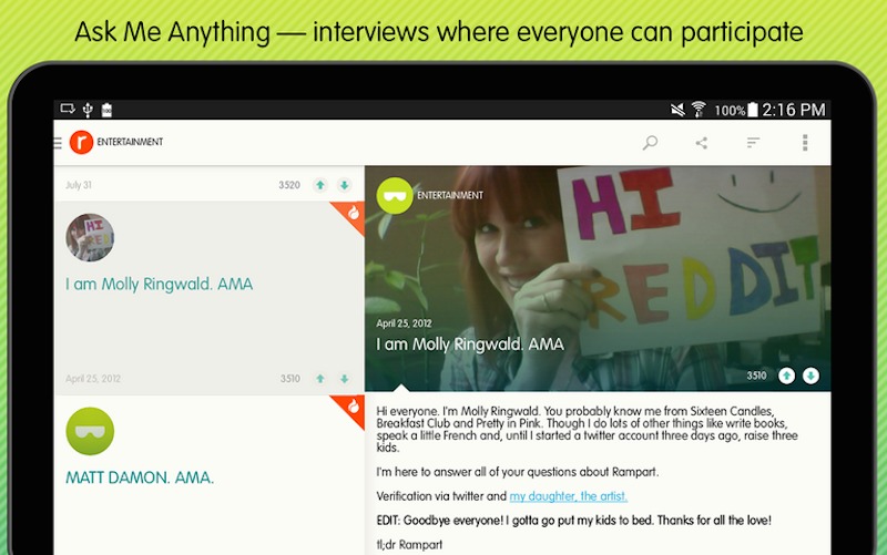 Ask Me Anything Reddit Android App