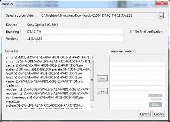 xperifirm flashtool download