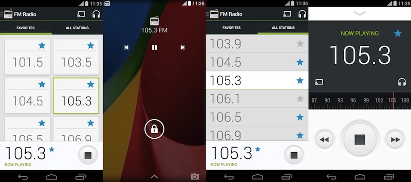 Motorola FM Radio app