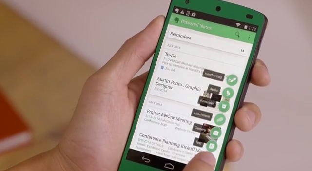 Evernote for best sale android wear