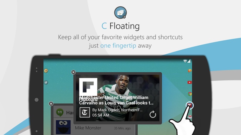c floating app