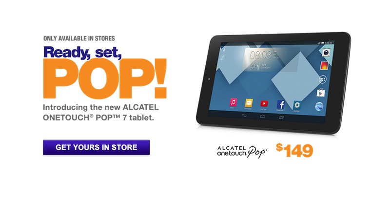 Alcatel Onetouch Pop 7 tablet