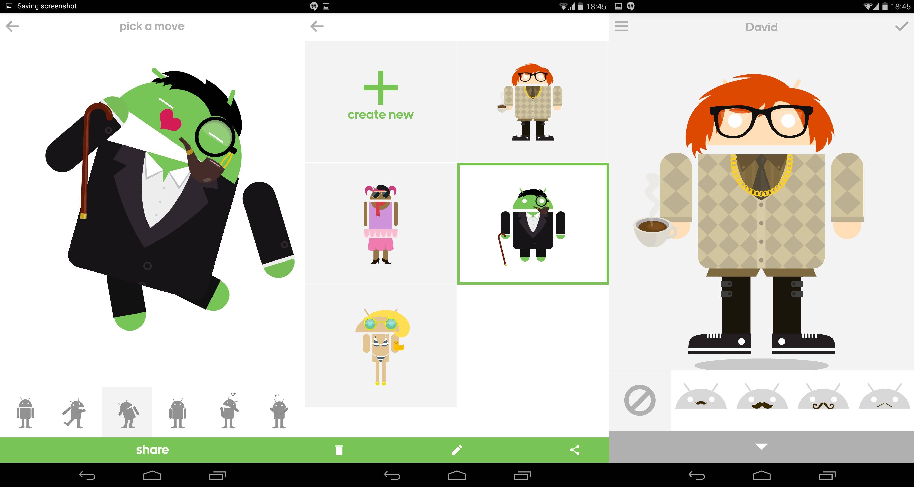Androidify Update Animated Gifs More Sharing Options Android Community