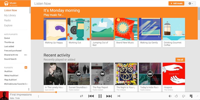 google music songza integration