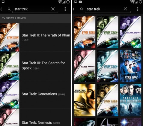 Netfix app update: grid search, multiple account management - Android