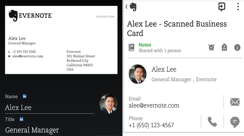 Evernote App Can Now Scan Business Cards Android Community