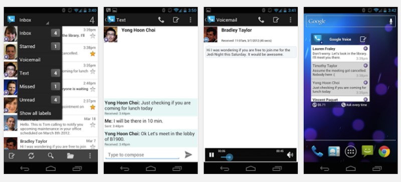 google voice sign in on android