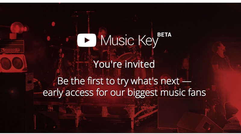 youtube music key beta