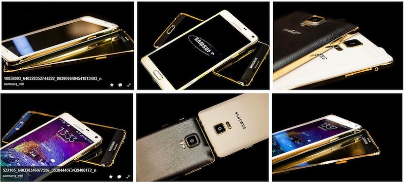 Golden Samsung Galaxy Note Edge 1