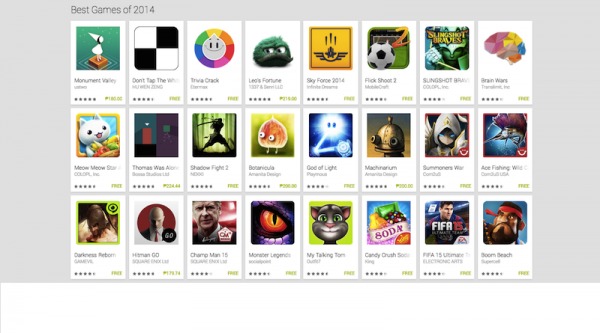 top free app games 2014