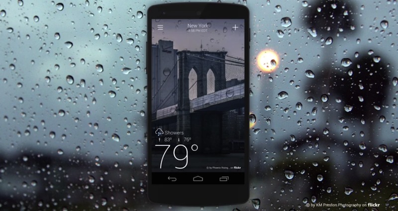 Yahoo Weather app on Android now with animated effects - Android Community