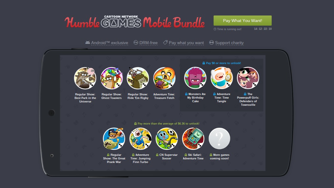 Humble Mobile Bundle features Cartoon Network games [UPDATE