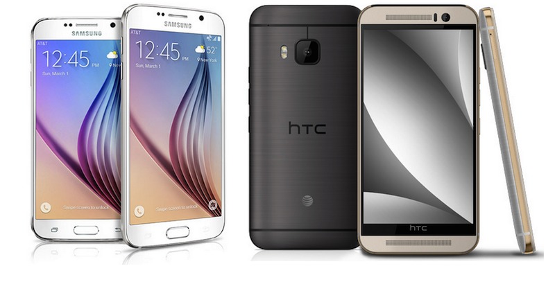 AT&T Samsung Galaxy S6 HTC One M9