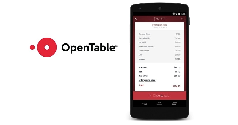 Pay with OpenTable Android