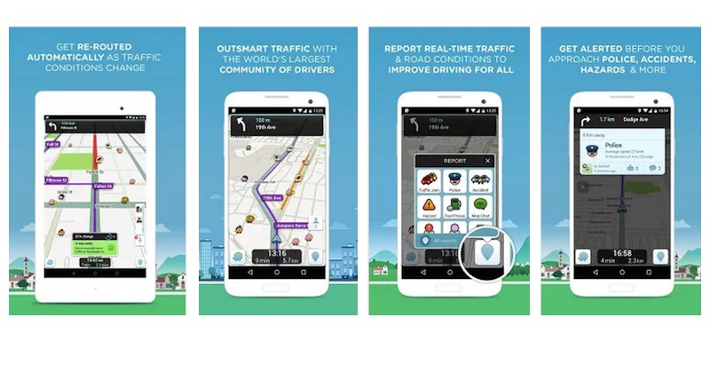 Waze app for Android smartphone