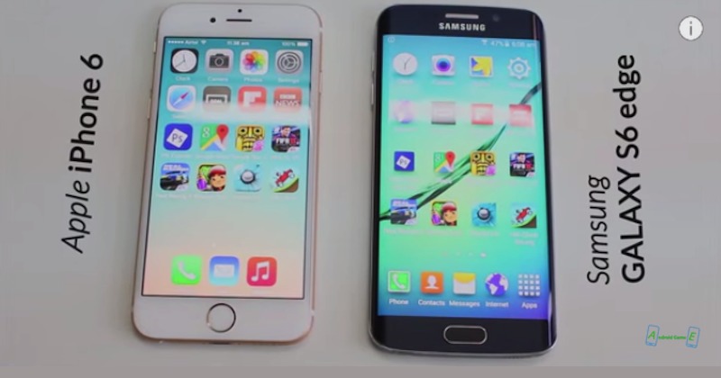 iphone 6 vs samsung galaxy s6 edge speed test