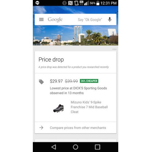 Google Now Card