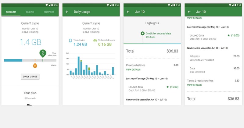 Google Project Fi Android app