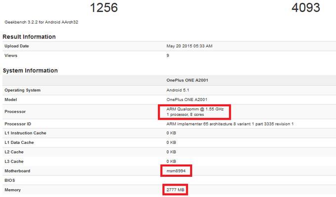 OnePlus Two benchmark