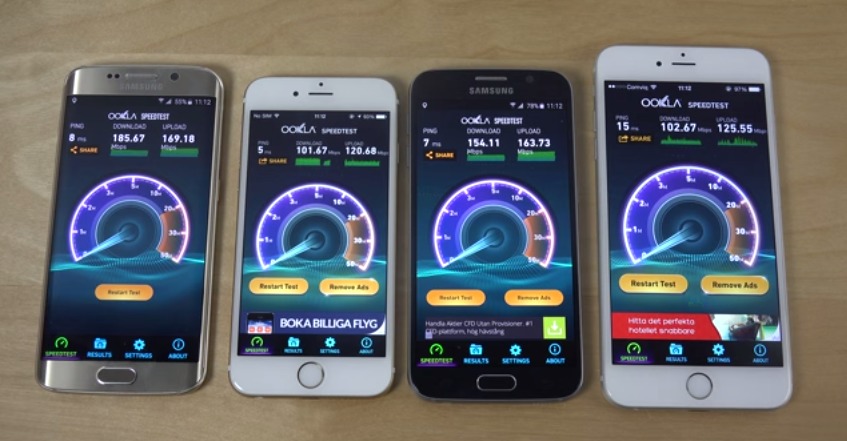 Samsung Galaxy S6, S6 Edge head to head iPhones for internet speed - Android Community