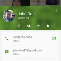 Contact Card Lollipop 2